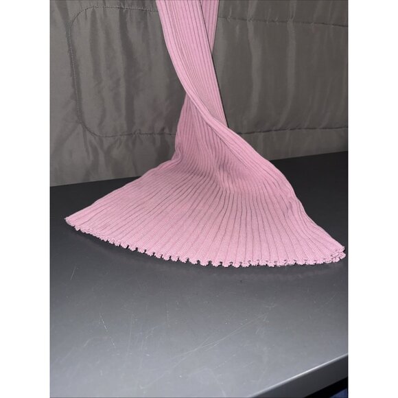 FREE PEOPLE FP Beach Pink Walk About Maxi Dress Women’s Size LARGE Ribbed Knit - Picture 8 of 15